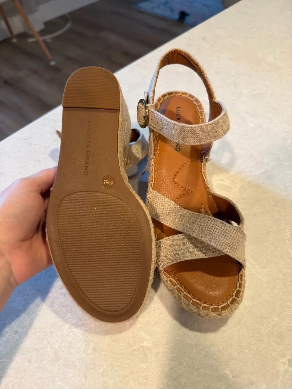 Lucky Brand wedge sandals